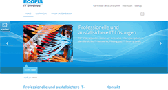 Desktop Screenshot of ecofis.de